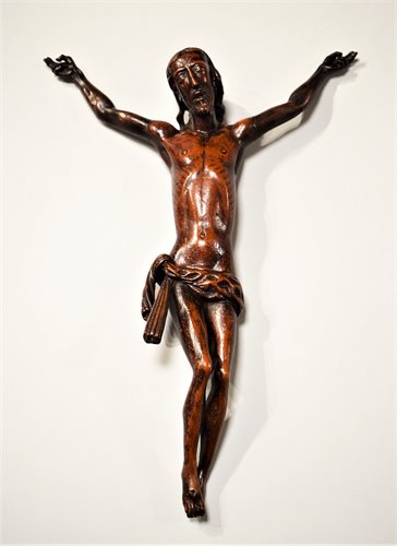 "Christ crucifié" Sculpture en buis